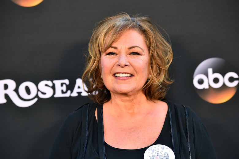 Roseanne Barr at the premiere of ABC's Roseanne on March 23, 2018 in Burbank, California.